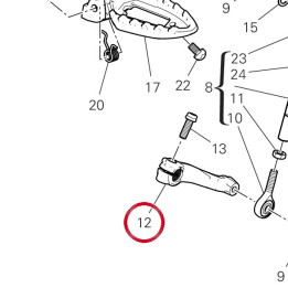 Gearchange control lever — réf. 45613631AA | Ducati Store