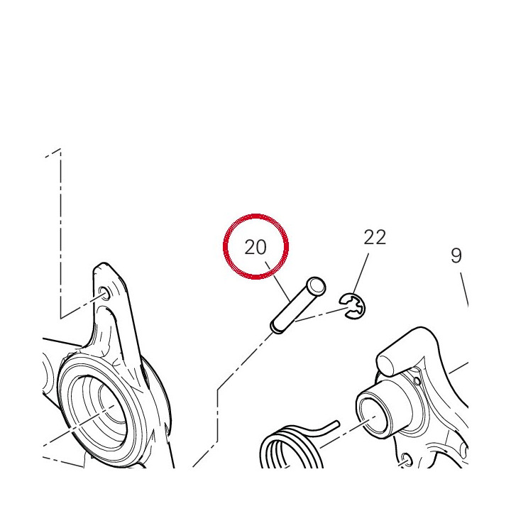 Pivot Repose-Pieds — réf. 82110681CA | Ducati Store