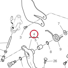 Ensemble levier frein — réf. 45721271AA | Ducati Store