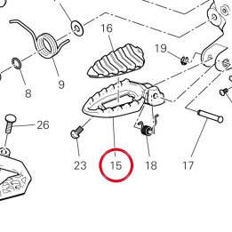 Repose-Pieds avant droit — réf. 46410643B | Ducati Store