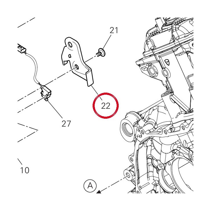 Support 8271H811A — réf. 8271H811A | Ducati Store