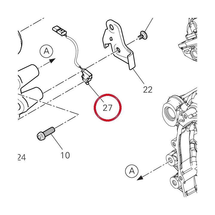 Interuttore stop arrière — réf. 53920931A | Ducati Store