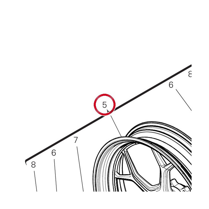 Jante roue av. 50125451AA — réf. 50125451AA | Ducati Store