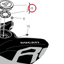 Bouchon réservoir carburant — réf. 89510741A | Ducati Store