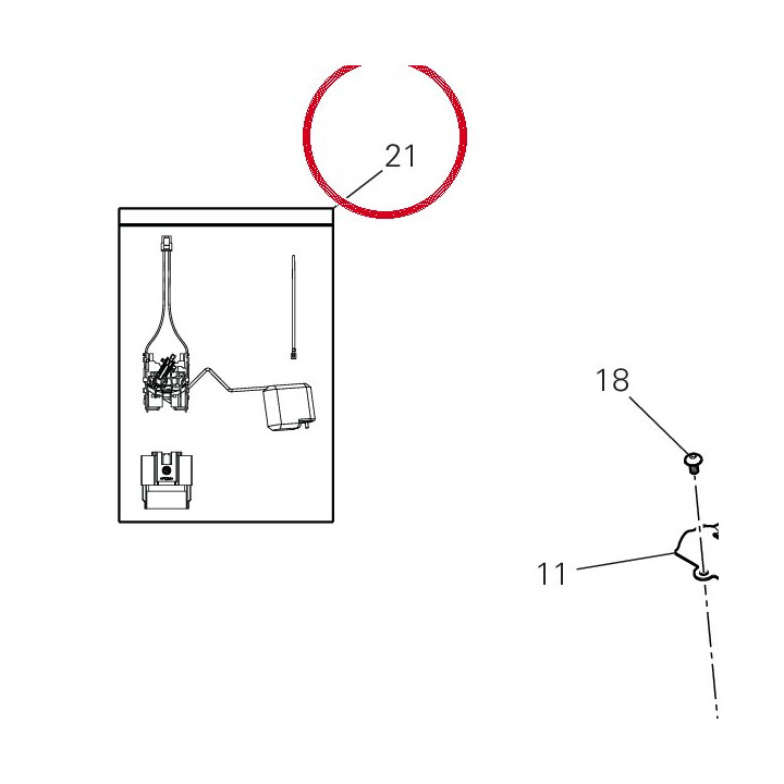 Level sensor kit+gac — réf. 42520101A | Ducati Store