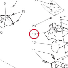 Pare-Chaleur devant — réf. 4601M631A | Ducati Store