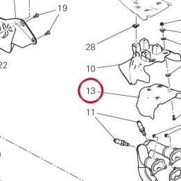 Pare-Chaleur arrière — réf. 4601M621A | Ducati Store