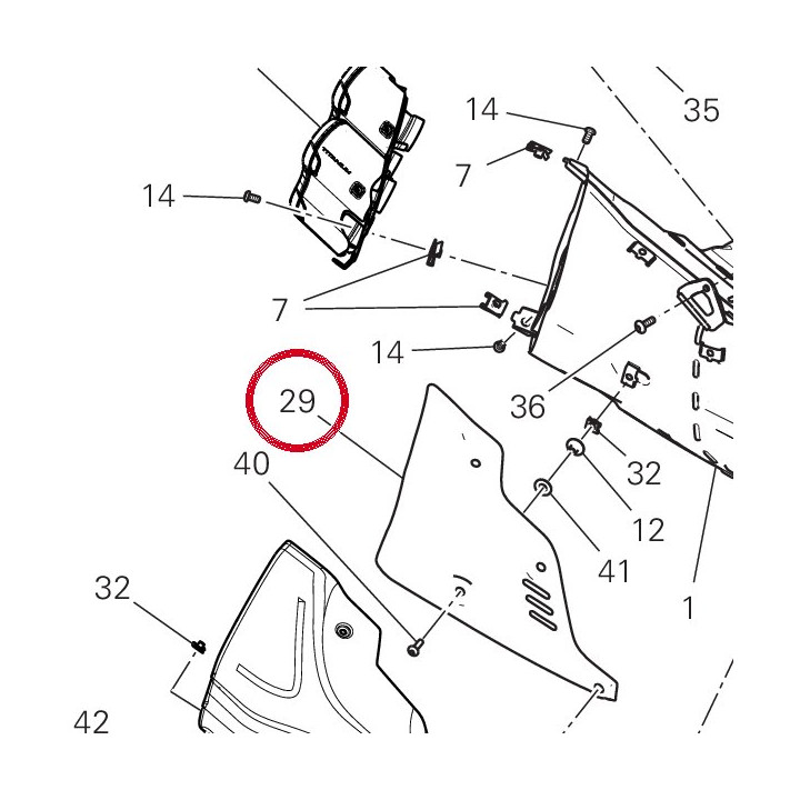 Pare-Chaleur 4601M581A — réf. 4601M581A | Ducati Store