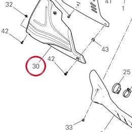 Pare-Chaleur droit — réf. 4601L341AA | Ducati Store