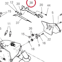 Pare-Chaleur plastique — réf. 4601R021A | Ducati Store