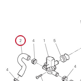 Tuyau air arrière 87614022A — réf. 87614022A | Ducati Store