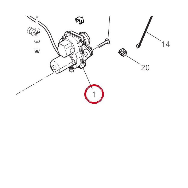 Moteur électrique soupape — réf. 59340301A | Ducati Store