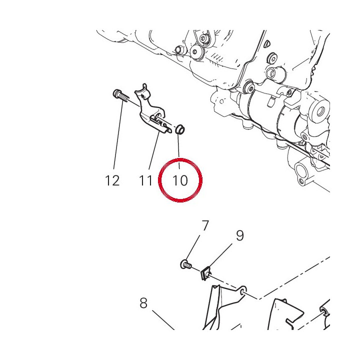 Entretoise 71616351AA — réf. 71616351AA | Ducati Store