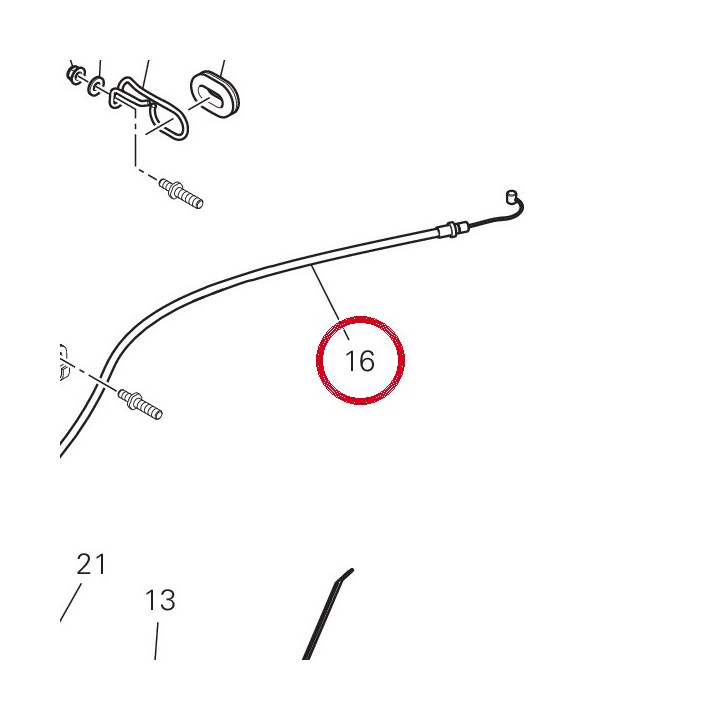 Câble moteur soupape — réf. 73211231A | Ducati Store