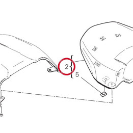 Selle passager 59517991AB — réf. 59517991AB | Ducati Store