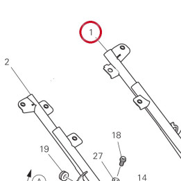 Cadre arrière gauche — réf. 47018952CA | Ducati Store