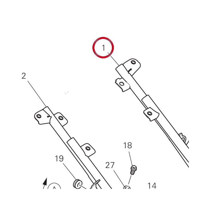 Cadre arrière gauche — réf. 47018952CA | Ducati Store