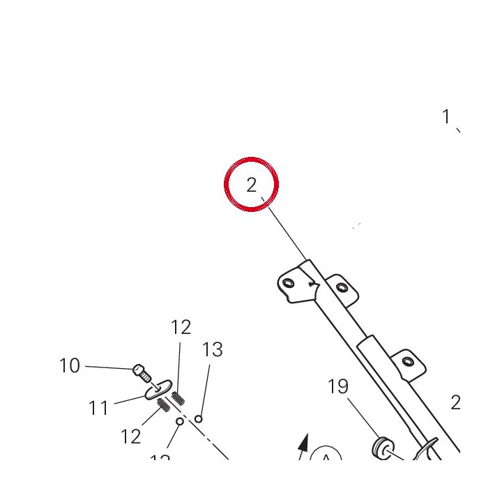 Cadre arrière droit — réf. 47018941CA | Ducati Store