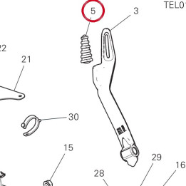 Rear lh foot peg rubber pad — réf. 76510341A | Ducati Store