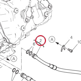 Tuyau de refoulement huile — réf. 54911523A | Ducati Store