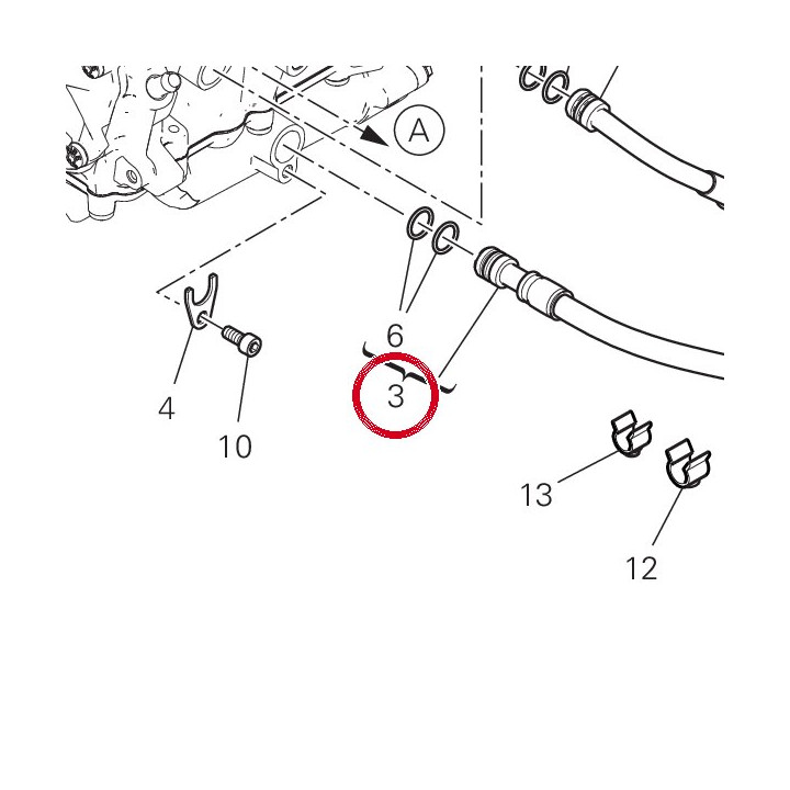Tuyau 54911532A — réf. 54911532A | Ducati Store