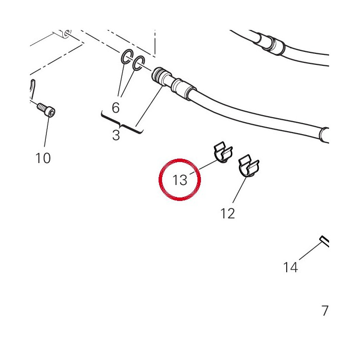 Passe-Tube 75841201A — réf. 75841201A | Ducati Store