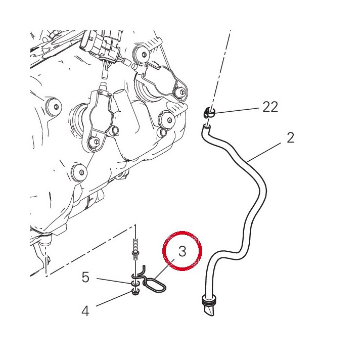 Passe-Tube 88111411A — réf. 88111411A | Ducati Store