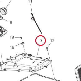 Couvercle airbox supérieur — réf. 24717422A | Ducati Store