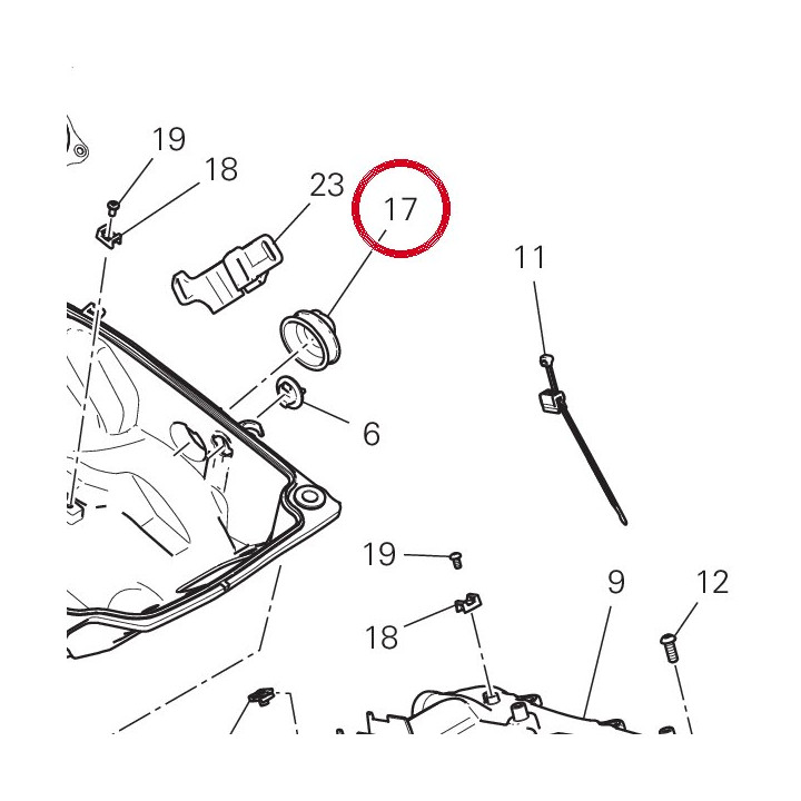 Caoutchouc 76410862A — réf. 76410862A | Ducati Store