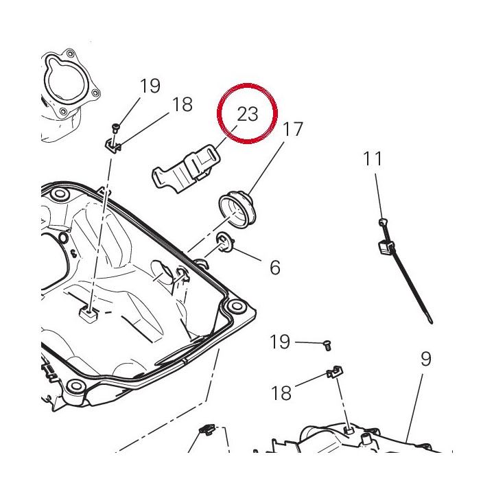 Support connecteur 8291V081A — réf. 8291V081A | Ducati Store
