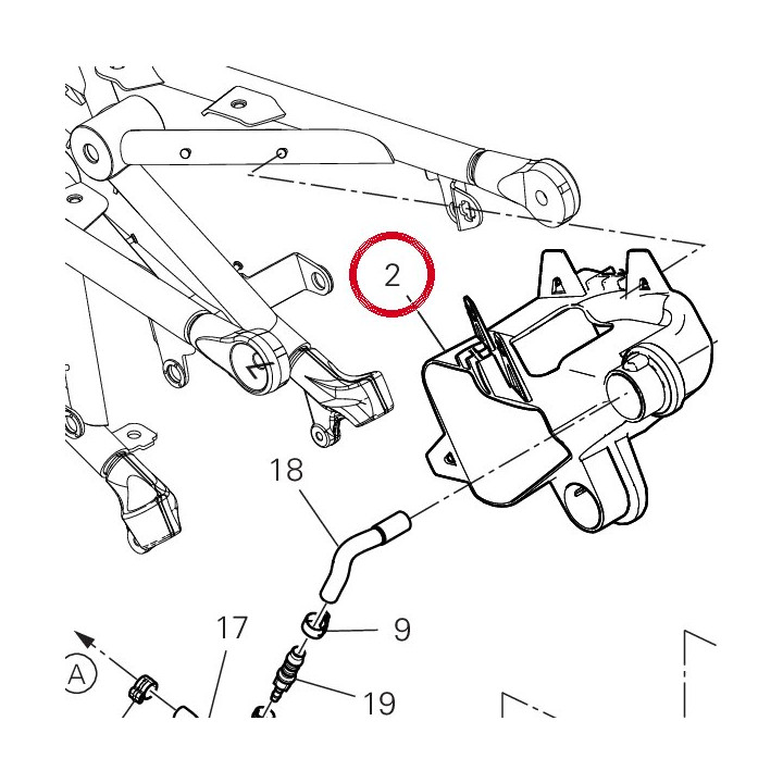 Bride fixation carbon — réf. 8291P572A | Ducati Store