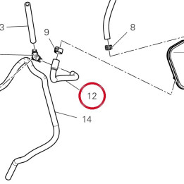 Tubo aria calma canister — réf. 935Z0441A | Ducati Store