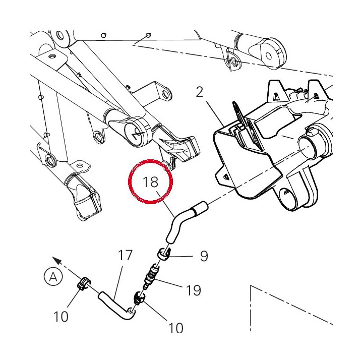 Tuyau 935Z0431A — réf. 935Z0431A | Ducati Store