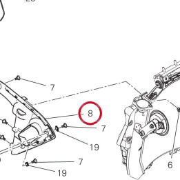 Right radiator cover cap — réf. 4801D173A | Ducati Store
