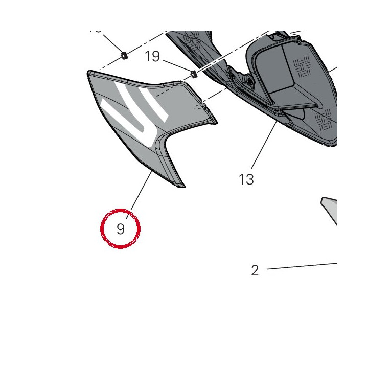 Conveyor cover rh — réf. 4801K041AA | Ducati Store