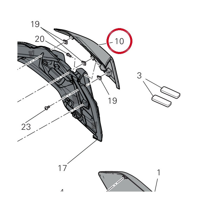 Conveyor cover lh — réf. 4801K051AA | Ducati Store