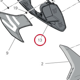 Ouie radiateur droit — réf. 4801K022BA | Ducati Store