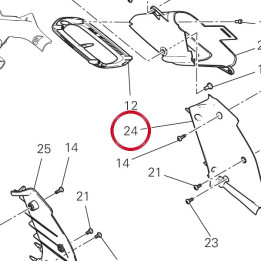 Panneau gauche 4801D231B — réf. 4801D231B | Ducati Store