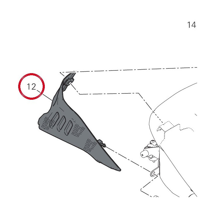 Panneau lateral droit — réf. 482P7373AA | Ducati Store