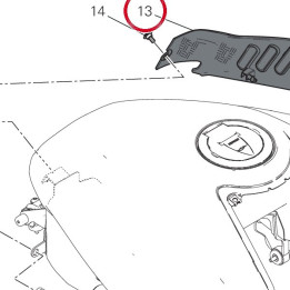 Panneau lateral gauche — réf. 482P7383AA | Ducati Store