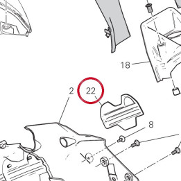 Placca cover motore sx — réf. 4801D531BB | Ducati Store
