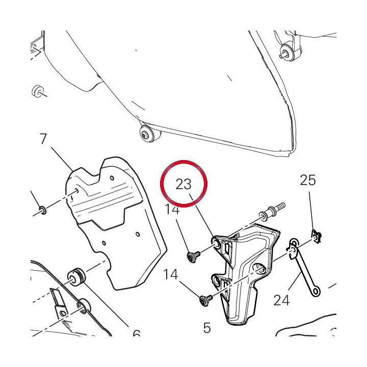 Cache faisceau cote droit — réf. 4601V871A | Ducati Store