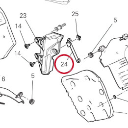 Equerre câblage 8301S361AA — réf. 8301S361AA | Ducati Store