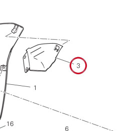 Appendix left front belly — réf. 4801D111A | Ducati Store