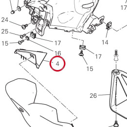 Appendix right front belly — réf. 4801D121A | Ducati Store