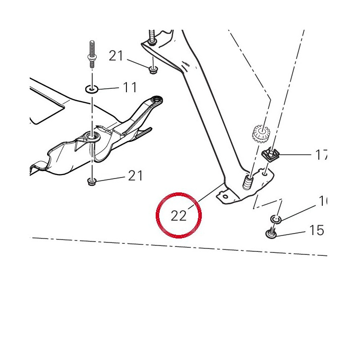 Equerre 8301M521AA — réf. 8301M521AA | Ducati Store
