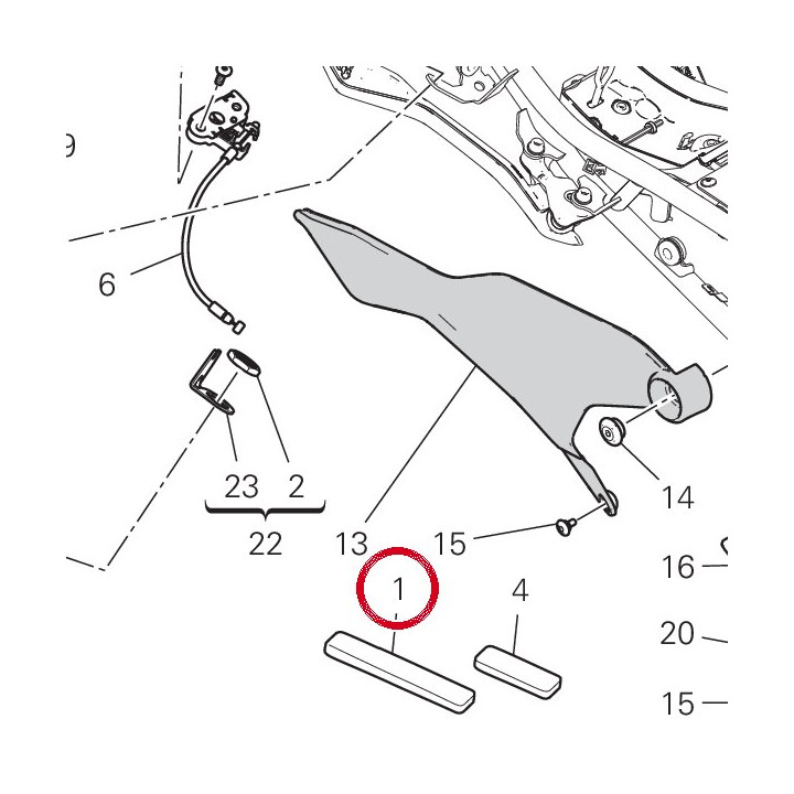 Tampon 86613891A — réf. 86613891A | Ducati Store