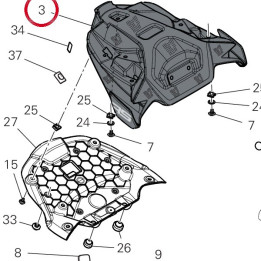 Queue de carénage — réf. 48217792BA | Ducati Store