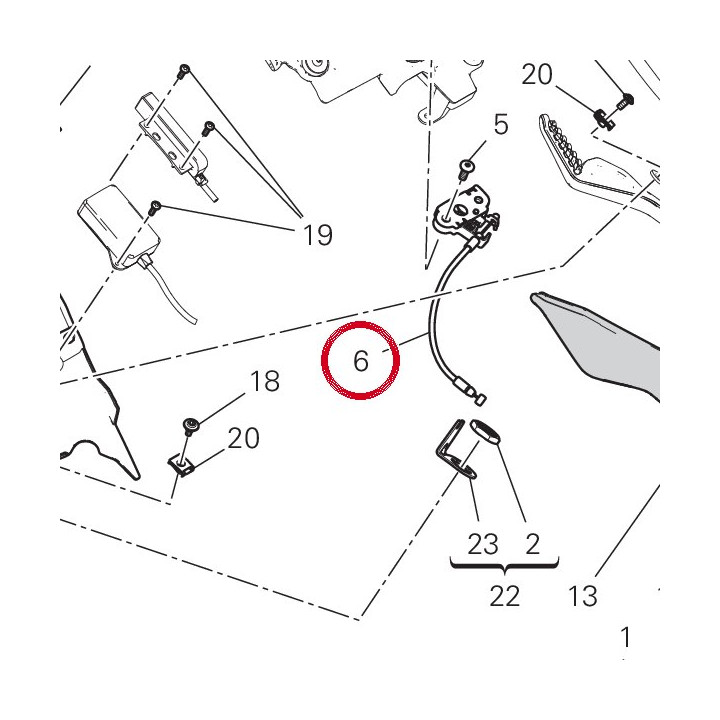 Verrou pour serrure — réf. 59810451A | Ducati Store