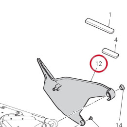 Panneau lateral gauche — réf. 48212731AD | Ducati Store